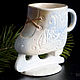 Mug 'Curly skate'. Vases. TinaRita. My Livemaster. Фото №5
