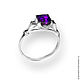 Order Ring "Miss" amethyst, silver 925. Jewelry Studio Create Dreams. Livemaster. . Rings Фото №3