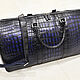 Travel/sports bag, made of genuine crocodile leather!. Travel bag. SHOES&BAGS. My Livemaster. Фото №6