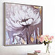 Interior painting large flower in warm colors with gold, Pictures, Sochi,  Фото №1