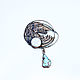 Brooch 'Russian greyhound'. Brooches. Malino Jewelry. Online shopping on My Livemaster.  Фото №2