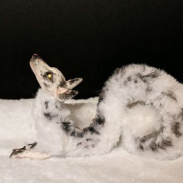Куклы и игрушки ручной работы. Ярмарка Мастеров - ручная работа Игрушка в смешанной технике Пятнистый дракон. Handmade.