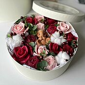 Сувениры и подарки handmade. Livemaster - original item Flowers from soap. A box of flowers. Handmade.