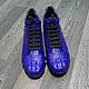 Order Sneakers made of embossed crocodile skin, in blue. SHOES&BAGS. Livemaster. . Sneakers Фото №3