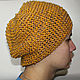 Hat made of 100% hemp - for bath, sauna, street ' Alaya':. Caps. Mochalka.. My Livemaster. Фото №4