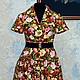 Retro dress in the style of 50's 'Flowers of peace' Poppies 2. Dresses. Moda No Time. My Livemaster. Фото №5