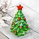 Jabón árbol de Navidad hecho a mano regalo recuerdo año nuevo, Soap, Moscow,  Фото №1