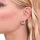 Серьги Шампань серебро 925 пробы в инкрустации фианитов premium. Серьги классические. MARIA GUSEVA Fashion Jewelry. Ярмарка Мастеров.  Фото №4
