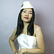 White cap cap. Hats1. Novozhilova Hats. My Livemaster. Фото №5