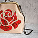 Handbag cosmetic bag with clasp ' Rose', Clasp Bag, Vladimir,  Фото №1