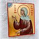 Xenia Of Petersburg.Miniature hand painted icon, Icons, St. Petersburg,  Фото №1