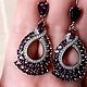 Серьги: Аметистовый узор. Серьги классические. Светлана Silver&Jewel. Ярмарка Мастеров.  Фото №6