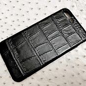 Сумки и аксессуары handmade. Livemaster - original item Case (cover) for Apple iPhone 7 plus/8 plus, crocodile leather. Handmade.