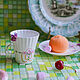 Vintage porcelain coffee tea pair LFZ USSR. Single Tea Sets. vintage-me. My Livemaster. Фото №6