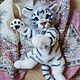 Fieltro blanco tigrenok.( Valyanaya juguete), Felted Toy, Simferopol,  Фото №1