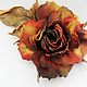 Vintage silk rose, Brooches, Moscow,  Фото №1