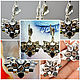 Earrings Magdalena Topaz Tourmaline Verdelite Black onyx 925 Silver. Earrings. Amalia-jewelry talisman. My Livemaster. Фото №6