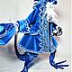  Синяя игуана. Интерьерная кукла. Калинкина Олеся  авторская кукла. Интернет-магазин Ярмарка Мастеров.  Фото №2