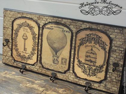 Прихожая ручной работы. Ярмарка Мастеров - ручная работа. Купить Вешалка -ключница 