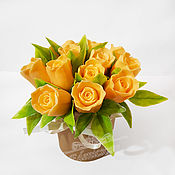 Косметика ручной работы handmade. Livemaster - original item Soap bouquet of roses as a gift soap flowers to order for girls. Handmade.
