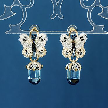 Украшения ручной работы. Ярмарка Мастеров - ручная работа Серьги "Роскошные бабочки». Handmade.