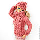 Одежда для куклы барби свитер для куклы барби одежда для кукол розовый. Одежда для кукол. Мария (marusin-uzelok). Ярмарка Мастеров.  Фото №4