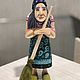 BABA YAGA with a broom CARVED, 22 cm. Figurines in Russian style. Ручной Лис. Online shopping on My Livemaster.  Фото №2