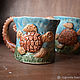 Кружка "Морская черепаха" (0215), Mugs and cups, Moscow,  Фото №1