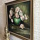 Картина «Натюрморт с белыми пионами». Картины. FLOWER_ART. Ярмарка Мастеров.  Фото №5