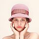  классический клош "Розовое ветер". Шляпы. EDIS | дизайнерские шляпы Наталии Эдис. Интернет-магазин Ярмарка Мастеров.  Фото №2