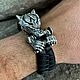 Bracelet made of leather ' Wolf», Braided bracelet, Sochi,  Фото №1