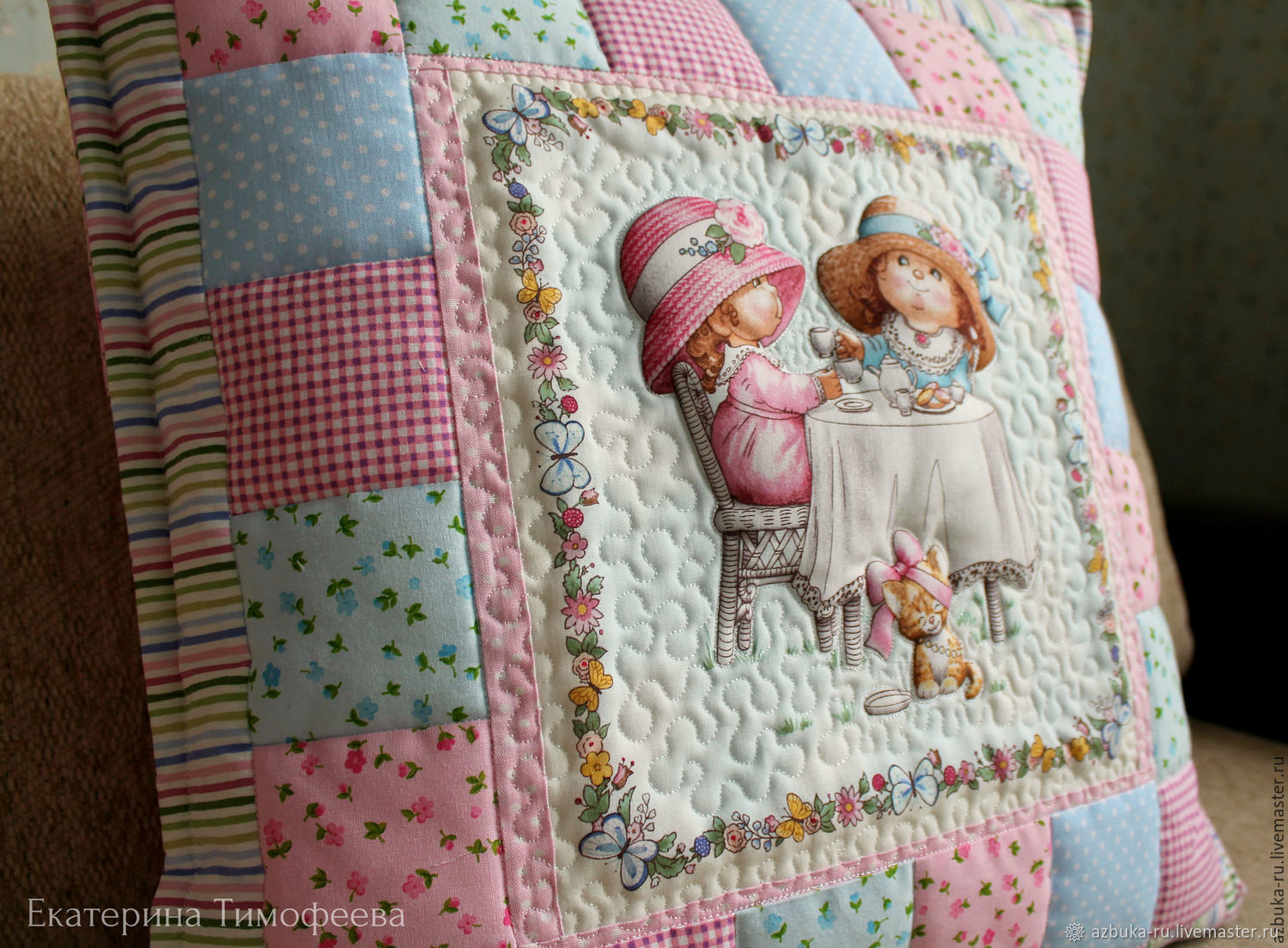 Подушка Patchwork Kare k213134