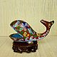 Винтаж: РЕДКОСТЬ  КИТ Большая  ФИГУРКА  КЛУАЗОНЕ  CLOISONNE  Китай, Статуэтки винтажные, Москва,  Фото №1