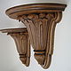 Carved wall console shelf Classic 2. Shelves. Carved decor. My Livemaster. Фото №6