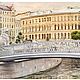 View of St. Petersburg Painting Architectural landscape by the water Bridge with lions. Pictures. Rivulet Photography (rivulet). My Livemaster. Фото №5