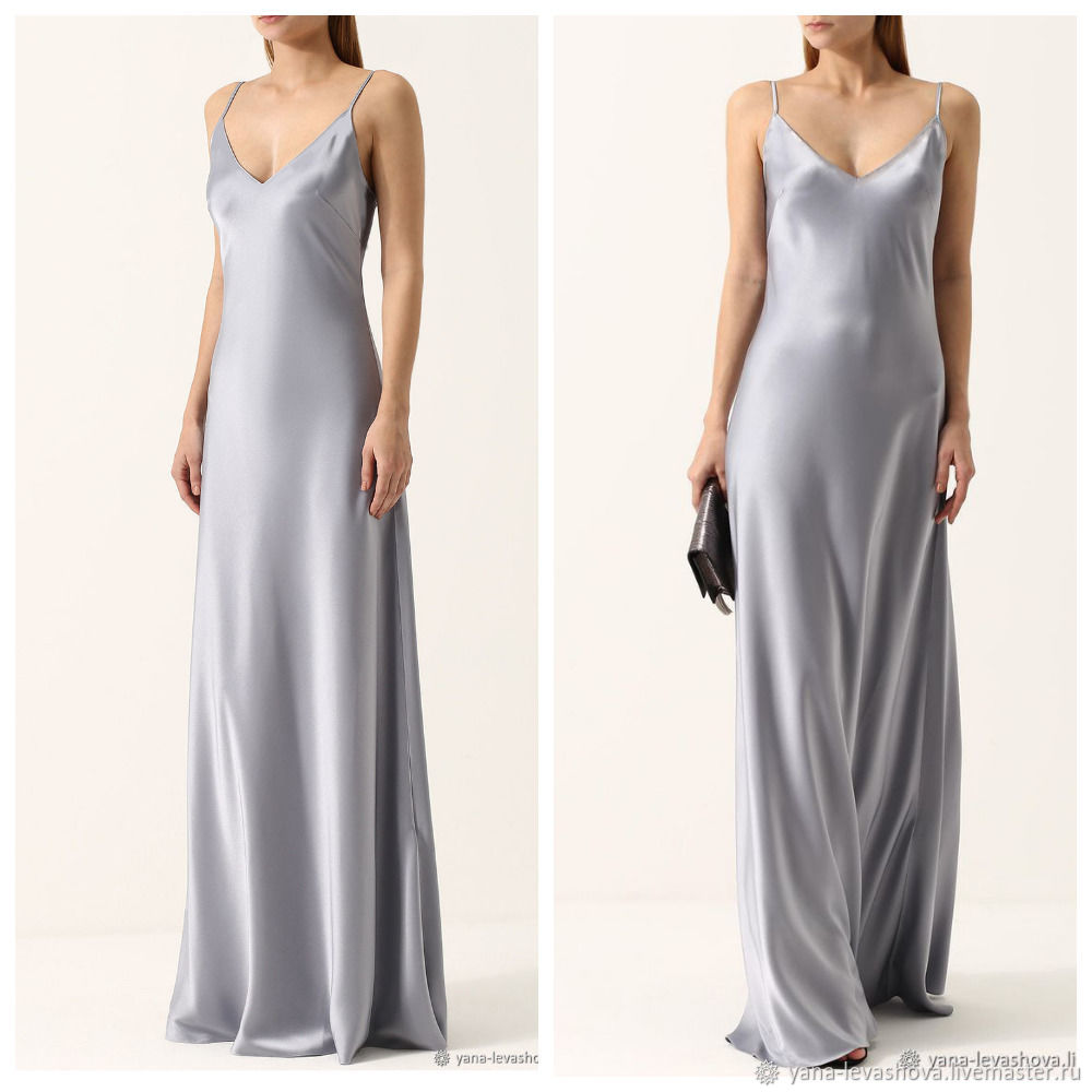 silk full length dress