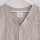 Льняная блузка с V-образным вырезом. Блузки. LINEN & SILVER ( ЛЕН и СЕРЕБРО ). Ярмарка Мастеров.  Фото №5