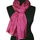 Silk scarf dark pink women's autumn demi-season silk scarf. Scarves. Silk scarves gift for Womans. My Livemaster. Фото №4
