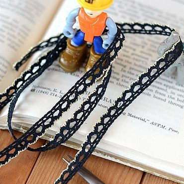 Материалы для творчества ручной работы. Ярмарка Мастеров - ручная работа Кружево хлопковое с люрексом. Артикул 946.. Handmade.