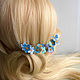 Studs little forget-me-nots. Hairpin. PandaStudio (glossyfleur). My Livemaster. Фото №6