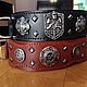  "Трикветр". Ошейники. SOLVI antique leather. Ярмарка Мастеров.  Фото №7