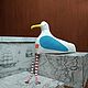 Seagull 24cm x h33cm. Tilda Toys. MaisonMarine. My Livemaster. Фото №5