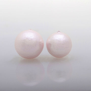 Материалы для творчества ручной работы. Ярмарка Мастеров - ручная работа Хлопковый жемчуг полупросверленный Розовый. Handmade.