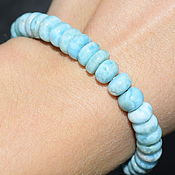 Украшения handmade. Livemaster - original item Larimar stone bracelets made of natural stones. Handmade.