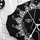 Order Black and white wall clock Sun spot Painting. Clocks for Home (Julia). Livemaster. . Watch Фото №3