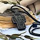 Крестик деревянный с Архангелом Михаилом. Крестик. MisMi jewelry. Ярмарка Мастеров.  Фото №5