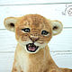 Needle felted toy Lion cub. Felted Toy. Yulia Steklyannikova (julias14). My Livemaster. Фото №6