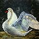 Swan painting with pastels on sandpaper, Pictures, St. Petersburg,  Фото №1