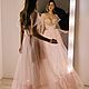 Нежно розовое вечернее платье с гллитером в пол. Платья. ShowRoom Malika (elvira-gadjiyeva). Интернет-магазин Ярмарка Мастеров.  Фото №2