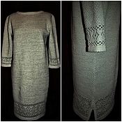 Одежда handmade. Livemaster - original item 75%linen 25% Kardelen Turkish yarn DRESS CHARM. Handmade.
